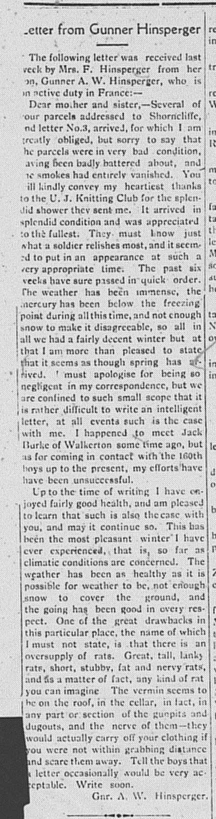 Mildmay Gazette, March 15, 1917